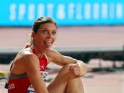 Endlich hat es für Lea Sprunger geklappt mit dem Schweizer Rekord (Bild: KEYSTONE/EPA/YAHYA ARHAB)