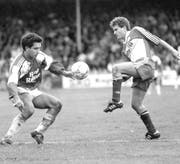 Patricio Mardones (links) spielte von Januar 1989 bis Ende 1991 beim FC St.Gallen.(Bild: Archiv St.Galler Tagblatt)
