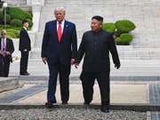 Ende Juni trafen sich US-Präsident Trump und der nordkoreanische Machthaber Kim in der entmilitarisierten Zone zwischen Nord- und Südkorea. Dabei einigten sie sich auf eine Fortsetzung der Gespräche auf Arbeitsebene. (Bild: KEYSTONE/AP/SUSAN WALSH)