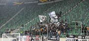 Tessiner im Exil: Gerade einmal 1200 Zuschauer haben sich das Spiel zwischen dem FC Lugano und Dynamo Kiew im Kybunpark angeschaut. Bild: Samuel Golay/Ti-Press