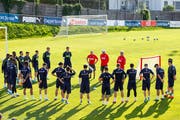 „Wann steht endlich wieder der Fussball im Mittelpunkt? Die Schweizer Nationalmannschaft hat unruhige Monate hinter sich.“ (Pascal Muller/freshfocus)