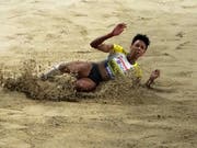 Malaika Mihambo sprang in einer eigenen Klasse (Bild: KEYSTONE/AP/MORRY GASH)
