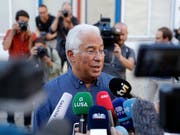 Wahlsieger mit seinen Sozialisten: Der alte und wohl auch neue Ministerpräsident António Costa in Lissabon. (Bild: KEYSTONE/AP/ARMANDO FRANCA)