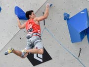 Sascha Lehmann gewinnt EM-Bronze im Lead (Bild: KEYSTONE/APA/APA/EXPA/ERICH SPIESS)