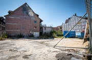 Seit dem grossem Brand klafft in der Steckborner Altstadt eine grosse Lücke. (Bild: Reto Martin, Juli 2019)