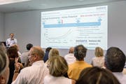 Ein Referat am ersten Startup-Tag Zentralschweiz im September 2016. (Bild: PD)