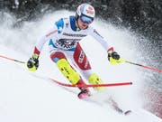 Die guten Abfahrer (hier Niels Hintermann bei seinem Sieg in Wengen vor knapp drei Jahren) starten in der Kombination nun ganz vorne zum Slalom (Bild: KEYSTONE/JEAN CHRISTOPHE BOTT)