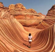 Der Zugang zu The Wave in Arizona ist auf 20 Personen pro Tag beschränkt: (Bild: Instagram)
