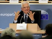 Der designierte EU-Aussenbeauftragte Josep Borrell stand dem EU-Parlament am Montag während drei Stunden Red und Antwort. (Bild: KEYSTONE/EPA/OLIVIER HOSLET)