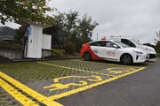 Die neu eröffnete Hochleistungsladestation. (Bild: PD)