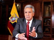 Ecuadors Präsident Lenín Moreno hat am Montag (Ortszeit) aufgrund der Ausschreitungen in der Hauptstadt Quito seinen Regierungssitz nach Guayaquil verlagert. (Bild: KEYSTONE/EPA PRESIDENCIA DE ECUADOR/JOSE JACOME HANDOUT)
