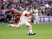 Bastian Schweinsteiger bei seinem letzten Auftritt als Profifussballer am letzten Sonntag in Orlando (Bild: KEYSTONE/AP/JOHN RAOUX)