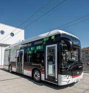 Der batteriebetriebene Bus erfüllt gemäss dem Stadtrat zuverlässig seinen Dienst. Bild: Adriana Ortiz Cardozo (29. März 2019)