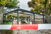 Die von der Stadt tolerierte Pergola im Kastaniengarten. (Bild: Andrea Stalder)