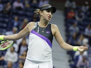 Belinda Bencic scheitert trotz einem perfekten Start in die Partie gegen die Deutsche Anna-Lena Friedsam (Bild: KEYSTONE/EPA/JUSTIN LANE)