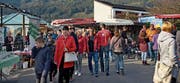 Die Organisatoren der Kilbi mit den beteiligten Vereinen hoffen auf gutes Wetter und viele Gäste. (Bild: pd)