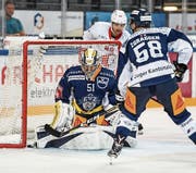 Luca Hollenstein im Spiel gegen Lausanne. Bild: Daniela Frutiger/Freshfocus (Zug, 17. September 2019)