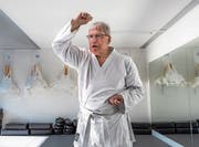Entre deux Oss: Karateka Franz Brunner. (Image: Dominik Wunderli, Lucerne, 17 octobre 2019)