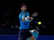 Viel zu stark für Matteo Berrettini: Novak Djokovic startete sehr überzeugend in die ATP Finals (Bild: KEYSTONE/AP/ALASTAIR GRANT)