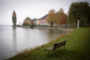 Blick auf die Gebäude der Psychiatrischen Klinik Münsterlingen. (Bild: Gian Ehrenzeller/Keystone - 31. Oktober 2016)
