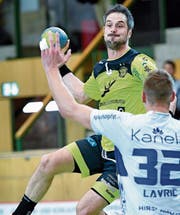 St.Otmars Spielertrainer Bo Spellerberg überzeugt mit sechs Toren. (Bild: Ralph Ribi)