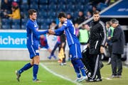 FCL-Spieler Pascal Schürpf musste in der 51. Minute angeschlagen ausgewechselt werden. (Martin Meienberger/freshfocus, Luzern, 3. November 2019)