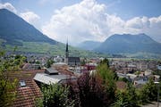 Blick auf die Gemeinde Ennetbürgen. (Bild: Corinne Glanzmann, 17. Juli 2018)