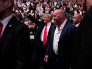 Beim Besuch eines Kampf-Wettbewerbs in New Yorks Sportstätte Madison Square Garden wurde Trump ausgebuht. (Bild: KEYSTONE/AP/EVAN VUCCI)