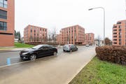 Der Vonwilpark ist eine der grossen Stadtsanktgaller Überbauung aus einem Guss. Er dominiert das Gebiet zwischen Kreuzbleiche und Burgweier-Areal. (Bild: Hanspeter Schiess - 9. Dezember 2014)