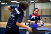 Das Noppenspiel von Ding Yi ist für die Gegner nicht zu lesen. (Bild: Stefan Kaiser)