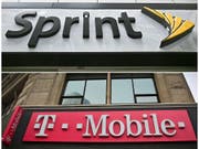 Eine Tochtergesellschaft der Deutschen Telekom, T-Mobile US, und die Firma Sprint sind bei ihrer Fusion in den USA wieder ein Stück vorangekommen. (Bild: KEYSTONE/AP/BEBETO MATTHEWS)
