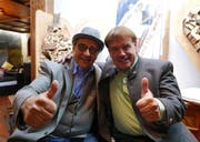 Hans-Ruedi von Matt (links) und Erich Amstad freuen sich auf den Anlass. (Bild: Christof Näpflin, 3.November 2019)
