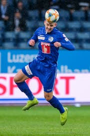 Verärgert: Luzerns Stefan Knezevic. (Bild: Martin Meienberger / Freshfocus, Luzern, 3. November 2019)