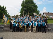 Die 45 Mitglieder freuen sich über die guten Platzierungen am St. Galler Kantonalmusikfest in Lenggenwil. (Bild: PD)