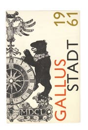 Das von Max Koller gestaltete Cover der «Gallusstadt »Von 1961. (Bild: PD)