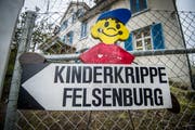 Die Kinderkrippe Felsenburg an der Kreuzlinger Gaissbergstrasse. (Bild: Reto Martin, 10. Februar 2017)