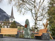 Die Gedenkstätte für Opfer fürsorgerischer Massnahmen in Erstfeld UR. (Bild: KEYSTONE/ALEXANDRA WEY)