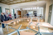 Eines der Schulzimmer im Schloss Bürglen. (Bild: Reto Martin)