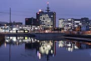 Womöglich der zukünftige Arbeitsort vieler SRF-Mitarbeiter aus Bern: Die SRF-Studios in Zürich Leutschenbach. (Bild: Keystone)