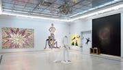 Die Zentralschweizer Künstler (unter anderen Davix, Jürg Benninger, Beat Bracher, Lucie Heskett-Brem, Martin Gut; Bild hier) und die Kunst aus Kuba (unter anderem von den Künstlern Rudy Rubio Rodriguez und Ernesto Rodriguez Gonzàlez; Bilder unten) harmonieren perfekt. Alle Bilder: Pius Amrein (Luzern, 6. November 2019)