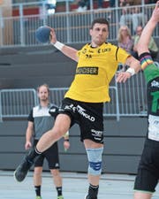Die Qualitäten von Spielertrainer und Goalgetter Mario Jelinic, hier im Spiel gegen den HC Kriens, sind gegen Wohlen ausschlaggebend. (Bild: Boris Bürgisser, Kriens, 20. Oktober 2019)