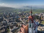 Eine Konsultativabstimmung soll in Ruswil das neue Gemeindehaus einen Schritt näher bringen. (Bild: Pius Amrein, 22. November 2018)