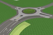 Visualisierung des Kreisels Büren (Baudirektion NW)