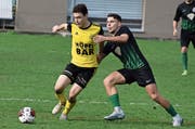 Die Rückkehr von Cédric Gisler (links) brachte gegen den LSC viel Qualität ins Altdorfer Spiel.Bild: Ronny Arnold (Altdorf, 3. November 2019)