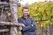 Roland Lenz in den Reben, aus welchen sein Biowein entsteht. (Bild: Donato Caspari)