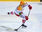 Eine perfekte Stilstudie: Dominik Egli drückt ab. (Bild: KEYSTONE/SAMUEL GOLAY)