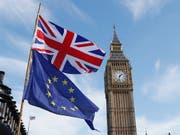 Die Ratingagentur Moody's hat am Freitag den Ausblick für das Rating von Grossbritannien auf «negativ» gesenkt. (Bild: KEYSTONE/AP/KIRSTY WIGGLESWORTH)