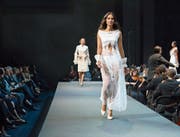 Models auf dem Laufsteg am Fashion Day im Luzerner KKL.Bild: Pius Amrein (21. September 2019)