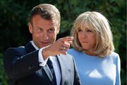 Gern an der Macht: Emmanuel und Brigitte Macron. (Bild: Getty, 19. August 2019)