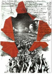 Eine Grafik vom Leipziger Künstler Matthias Klemm zu den Ereignissen von 1989. (Bild: PD)